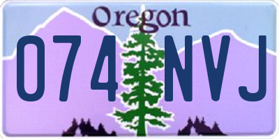 OR license plate 074NVJ