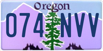OR license plate 074NVV