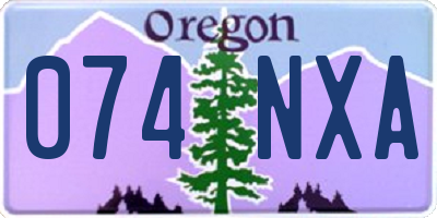 OR license plate 074NXA