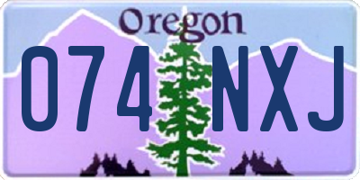 OR license plate 074NXJ