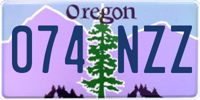 OR license plate 074NZZ