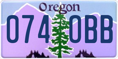 OR license plate 074OBB