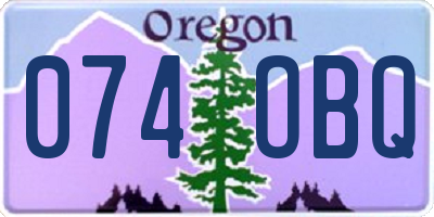 OR license plate 074OBQ