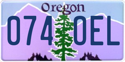 OR license plate 074OEL