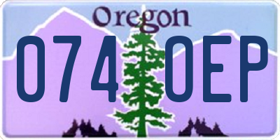 OR license plate 074OEP
