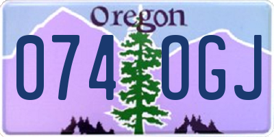 OR license plate 074OGJ