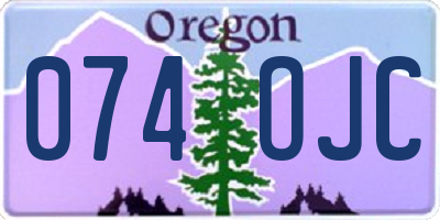 OR license plate 074OJC