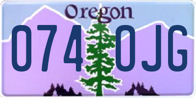 OR license plate 074OJG