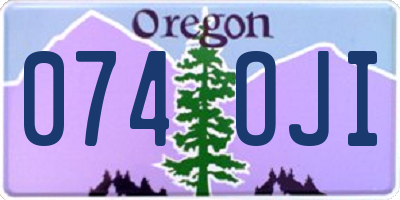 OR license plate 074OJI