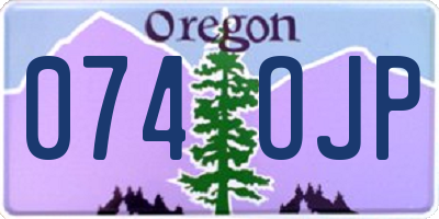 OR license plate 074OJP