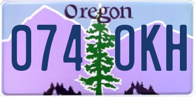 OR license plate 074OKH