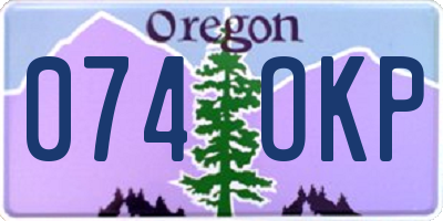 OR license plate 074OKP