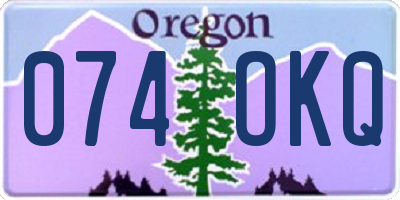 OR license plate 074OKQ