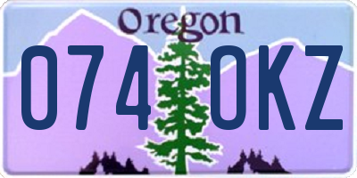 OR license plate 074OKZ