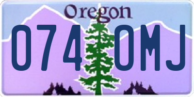 OR license plate 074OMJ