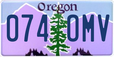 OR license plate 074OMV