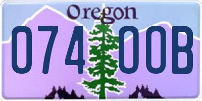 OR license plate 074OOB