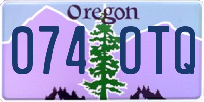 OR license plate 074OTQ