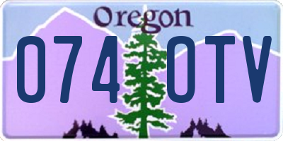 OR license plate 074OTV