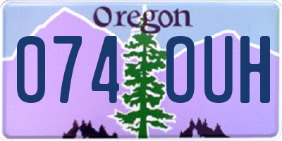 OR license plate 074OUH