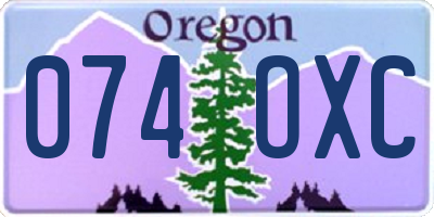 OR license plate 074OXC