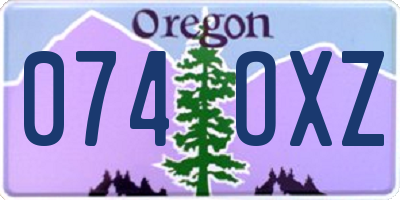 OR license plate 074OXZ