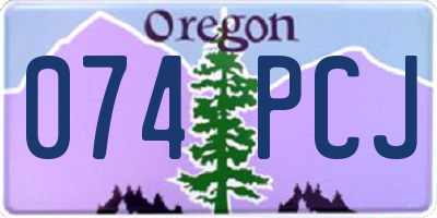 OR license plate 074PCJ
