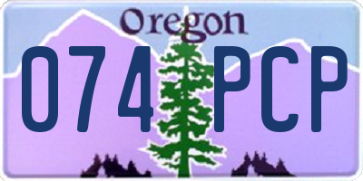 OR license plate 074PCP