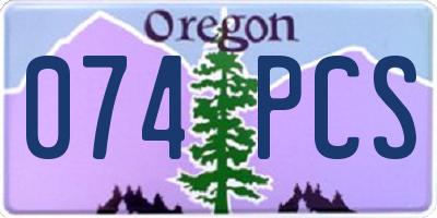 OR license plate 074PCS