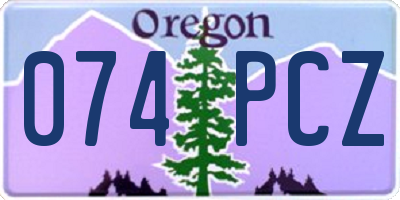 OR license plate 074PCZ