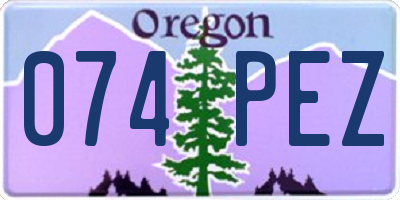 OR license plate 074PEZ