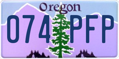 OR license plate 074PFP