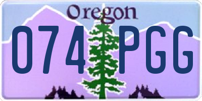 OR license plate 074PGG