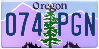 OR license plate 074PGN