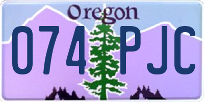 OR license plate 074PJC