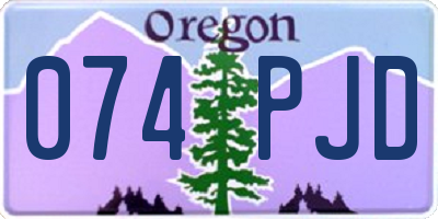 OR license plate 074PJD