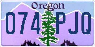 OR license plate 074PJQ