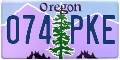 OR license plate 074PKE