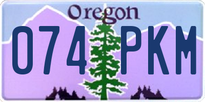 OR license plate 074PKM