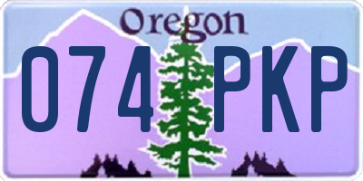 OR license plate 074PKP