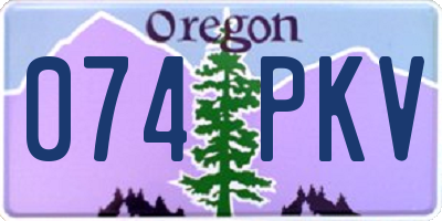 OR license plate 074PKV
