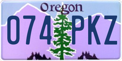 OR license plate 074PKZ