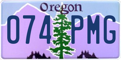 OR license plate 074PMG