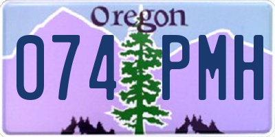 OR license plate 074PMH