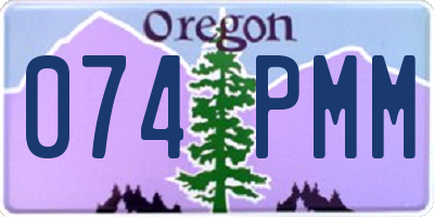 OR license plate 074PMM