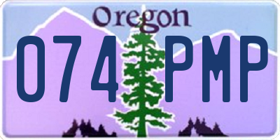 OR license plate 074PMP