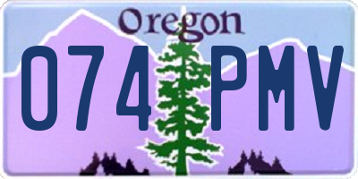 OR license plate 074PMV