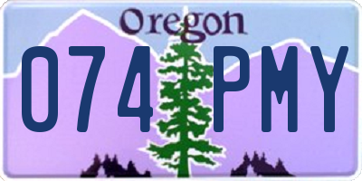 OR license plate 074PMY