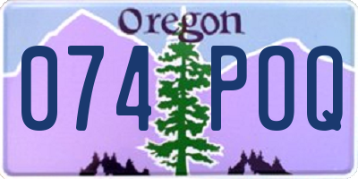 OR license plate 074POQ