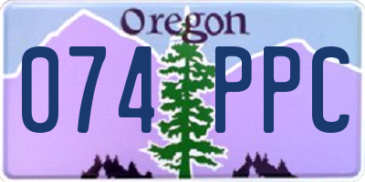 OR license plate 074PPC